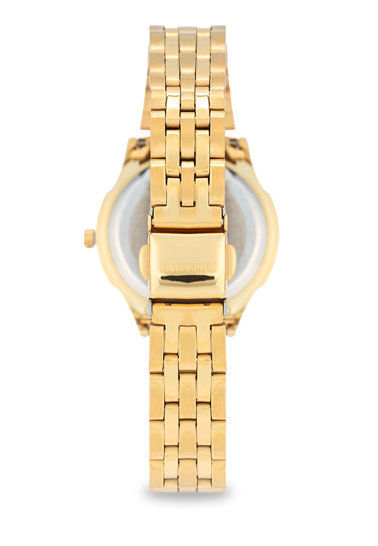 Valentino 20122377-GOLD - GOLD DIAL Stainless Steel Strap Analog Watch for Women-Watch Portal Philippines