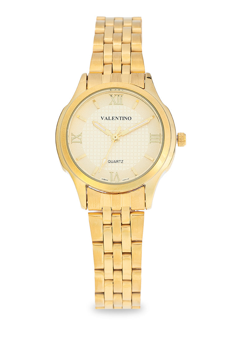 Valentino 20122377-GOLD - GOLD DIAL Stainless Steel Strap Analog Watch