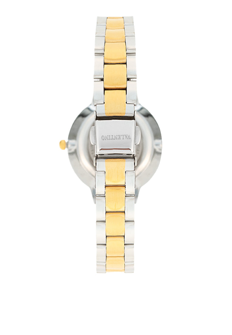 Valentino 20122379-TWO TONE - WHITE DIAL Stainless Steel Strap Analog Watch for Women-Watch Portal Philippines