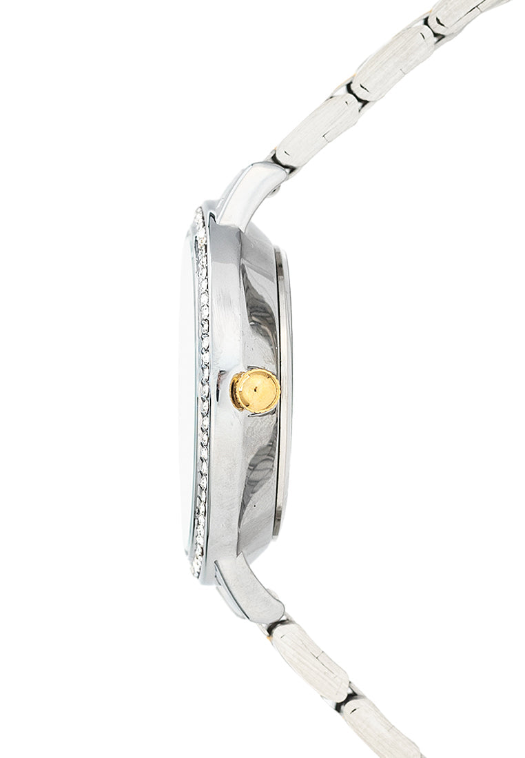 Valentino 20122379-TWO TONE - WHITE DIAL Stainless Steel Strap Analog Watch for Women-Watch Portal Philippines