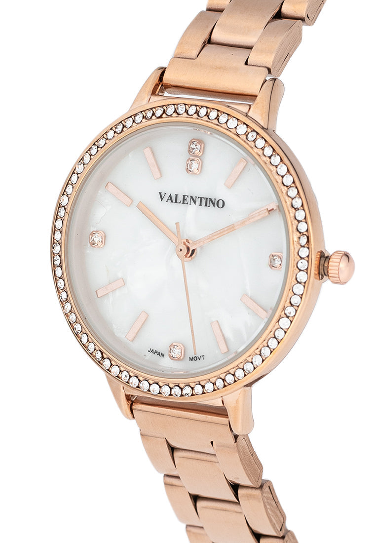 Valentino 20122380-MOP DIAL Stainless Steel Strap Analog Watch for Women-Watch Portal Philippines