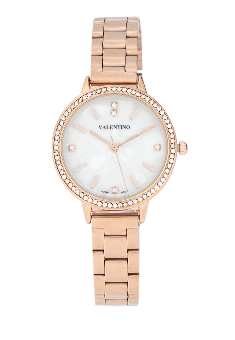 Valentino 20122380-MOP DIAL Stainless Steel Strap Analog Watch for Women-Watch Portal Philippines