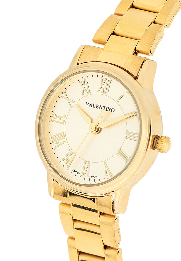 Valentino 20122387-GOLD DIAL Stainless Steel Strap Analog Watch for Women-Watch Portal Philippines