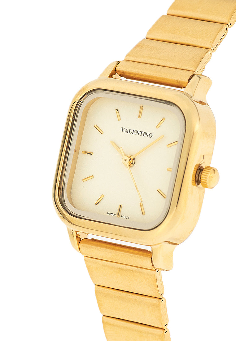 Valentino 20122389-GOLD DIAL Stainless Steel Strap Analog Watch for Women-Watch Portal Philippines