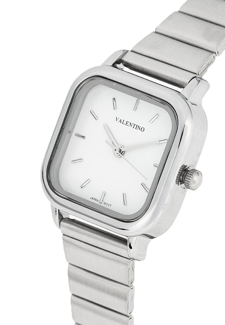 Valentino 20122391-WHITE DIAL Stainless Steel Strap Analog Watch for Women-Watch Portal Philippines