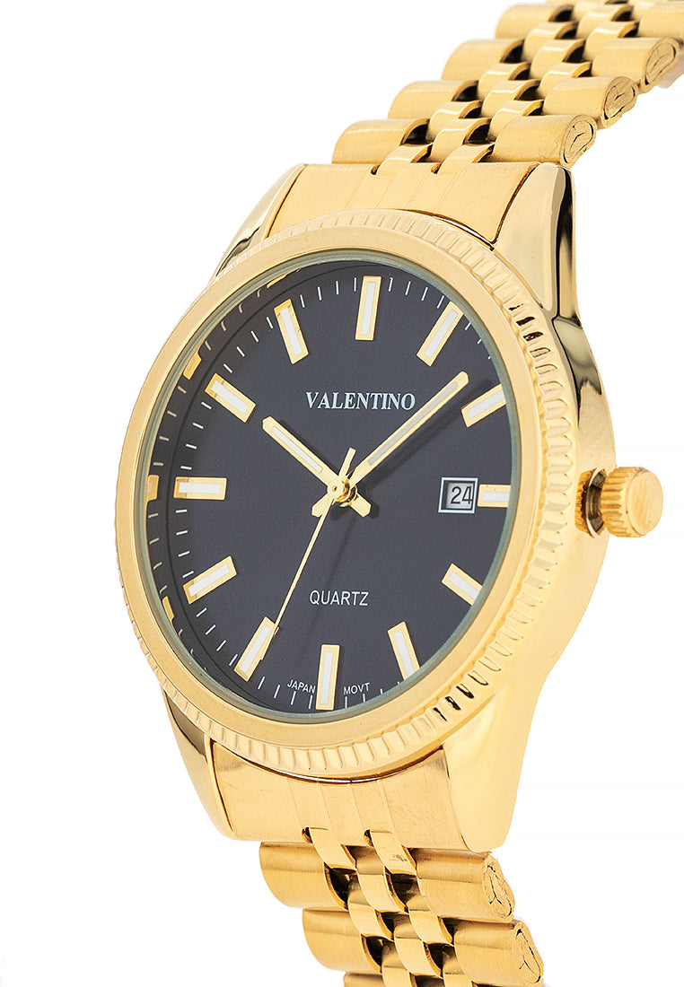 Valentino 20122392-BLUE DIAL Stainless Steel Strap Analog Watch for Men-Watch Portal Philippines