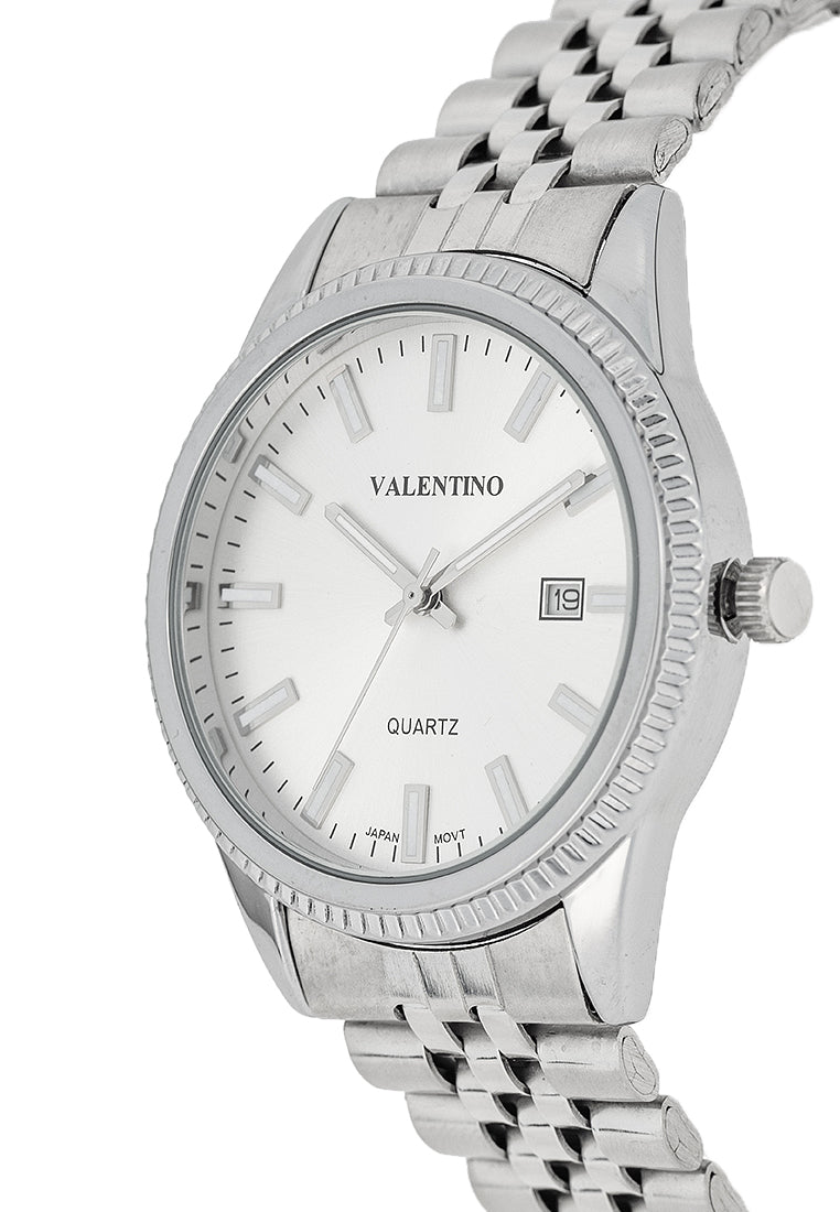 Valentino 20122393-SILVER DIAL Stainless Steel Strap Analog Watch for Men-Watch Portal Philippines