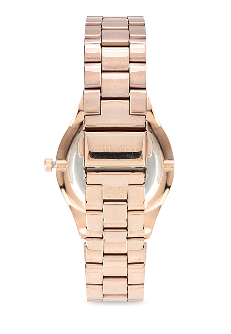 Valentino 20122398-ROSE GOLD DIAL Stainless Steel Strap Analog Watch for Women-Watch Portal Philippines