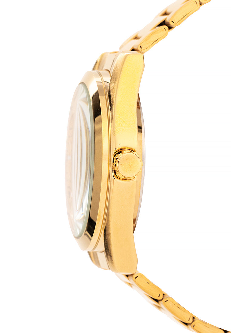 Valentino 20122400-GOLD DIAL Stainless Steel Strap Analog Watch for Men-Watch Portal Philippines