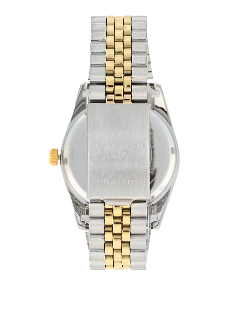 Valentino 20122402-TWO TONE - GOLD DIAL Stainless Steel Strap Analog Watch for Men-Watch Portal Philippines