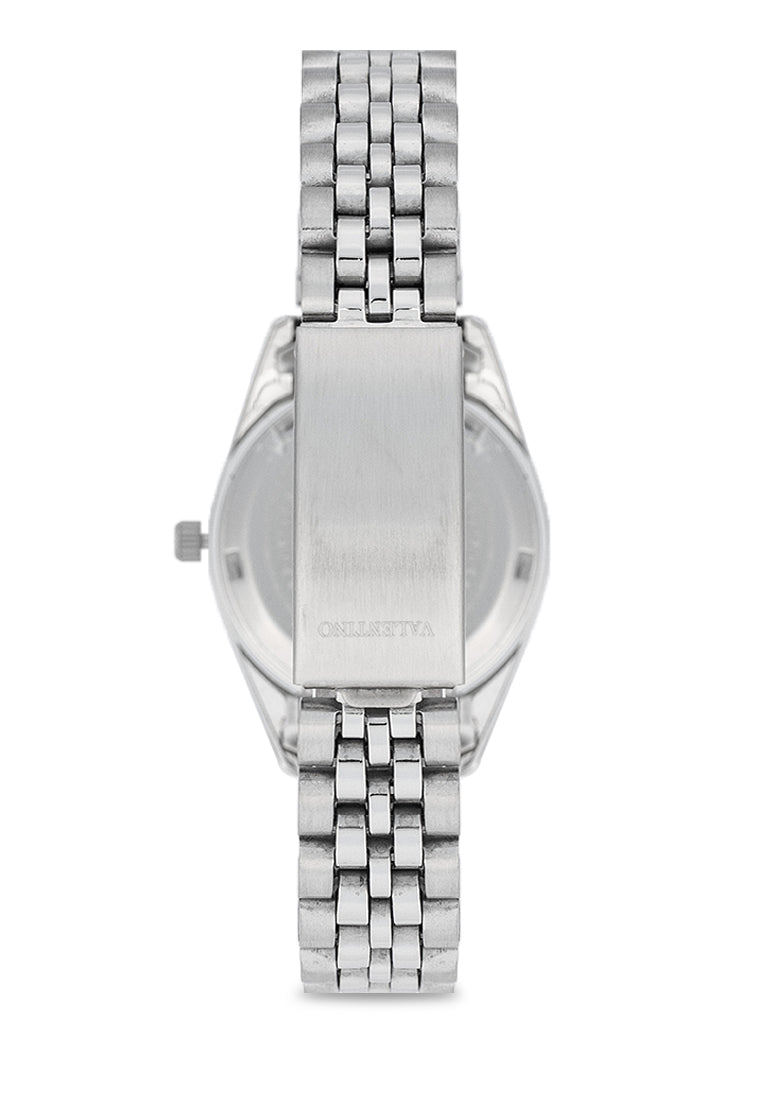 Valentino 20122405-BLACK DIAL Stainless Steel Strap Analog Watch for Women-Watch Portal Philippines