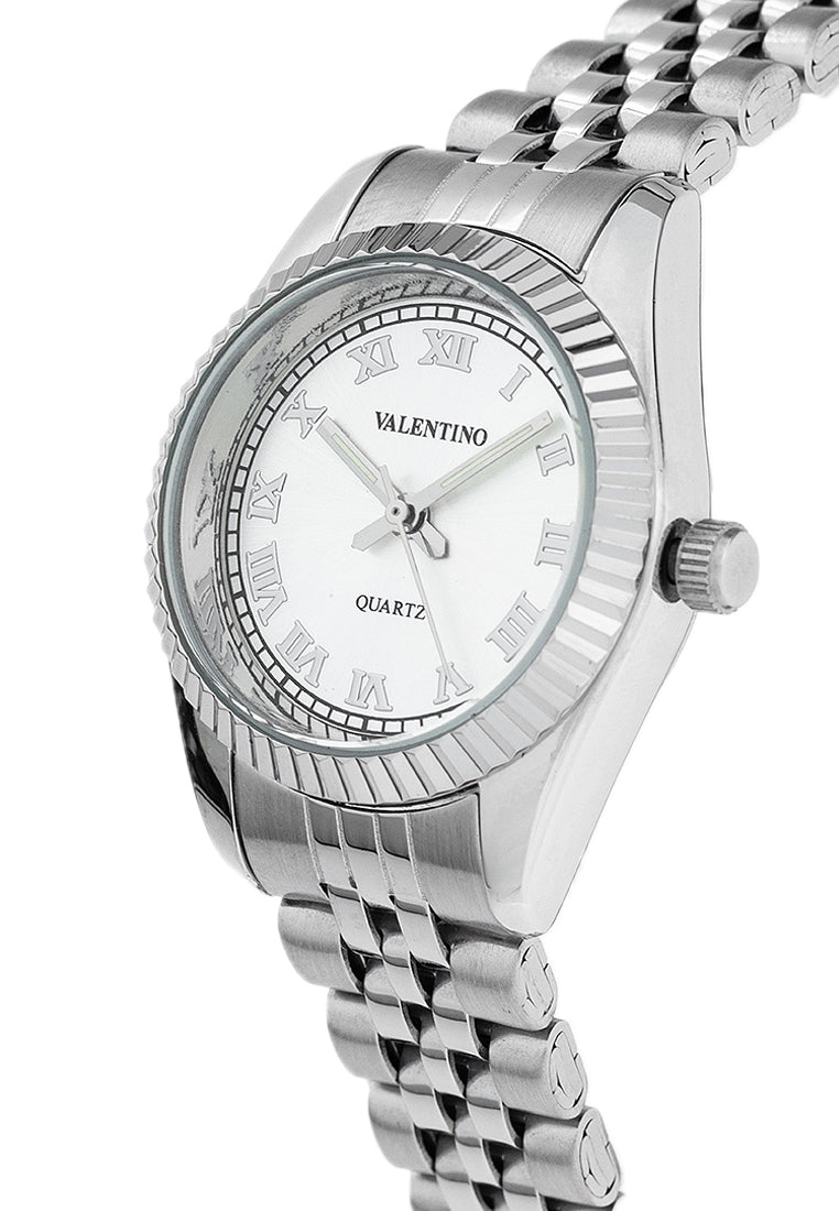 Valentino 20122405-SILVER DIAL Stainless Steel Strap Analog Watch for Women-Watch Portal Philippines