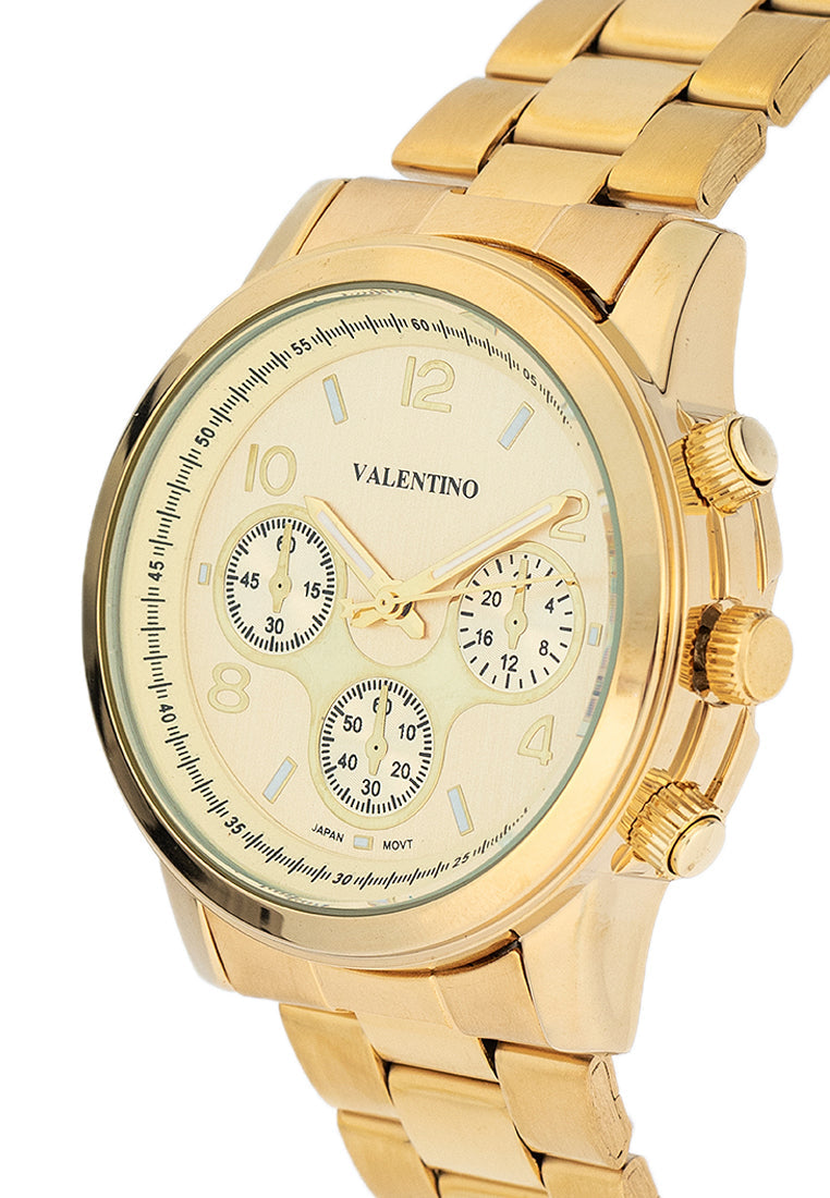 Valentino 20122406-GOLD DIAL Stainless Steel Strap Analog Watch for Women-Watch Portal Philippines