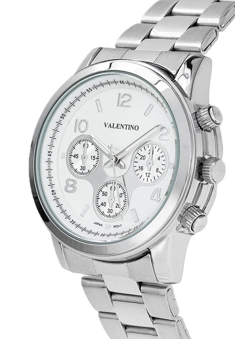 Valentino 20122408-SILVER DIAL Stainless Steel Strap Analog Watch for Women-Watch Portal Philippines