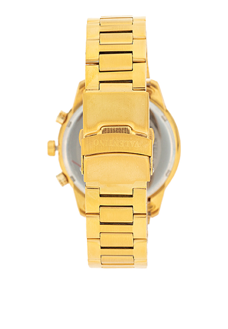 Valentino 20122412-GOLD DIAL Stainless Steel Strap Analog Watch for Men-Watch Portal Philippines