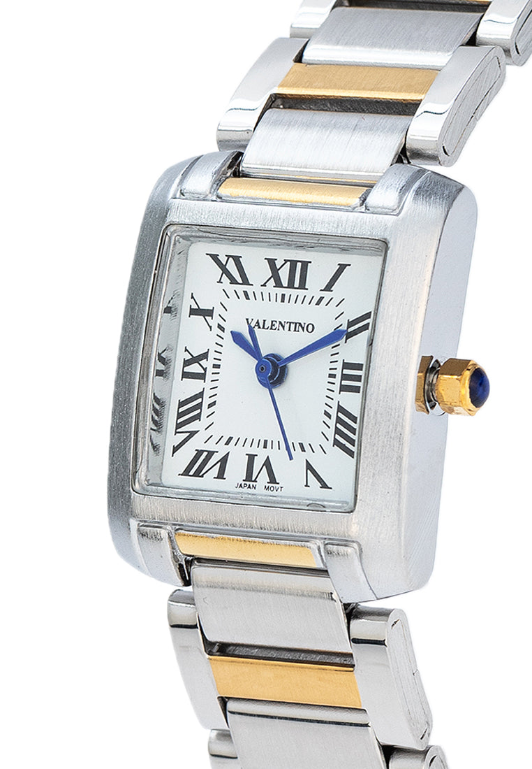 Valentino 20122420-TWO TONE - WHITE DIAL Stainless Steel Strap Analog Watch for Women-Watch Portal Philippines