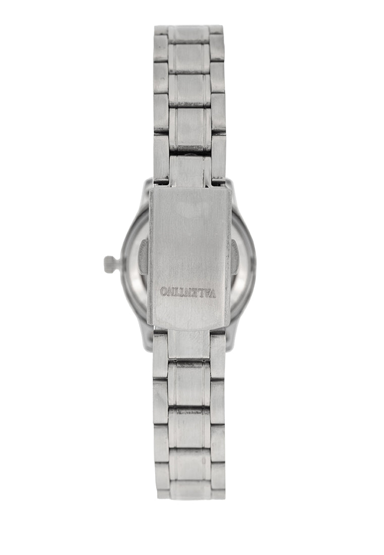 Valentino 20122424-BLACK DIAL Stainless Steel Strap Analog Watch for Women-Watch Portal Philippines