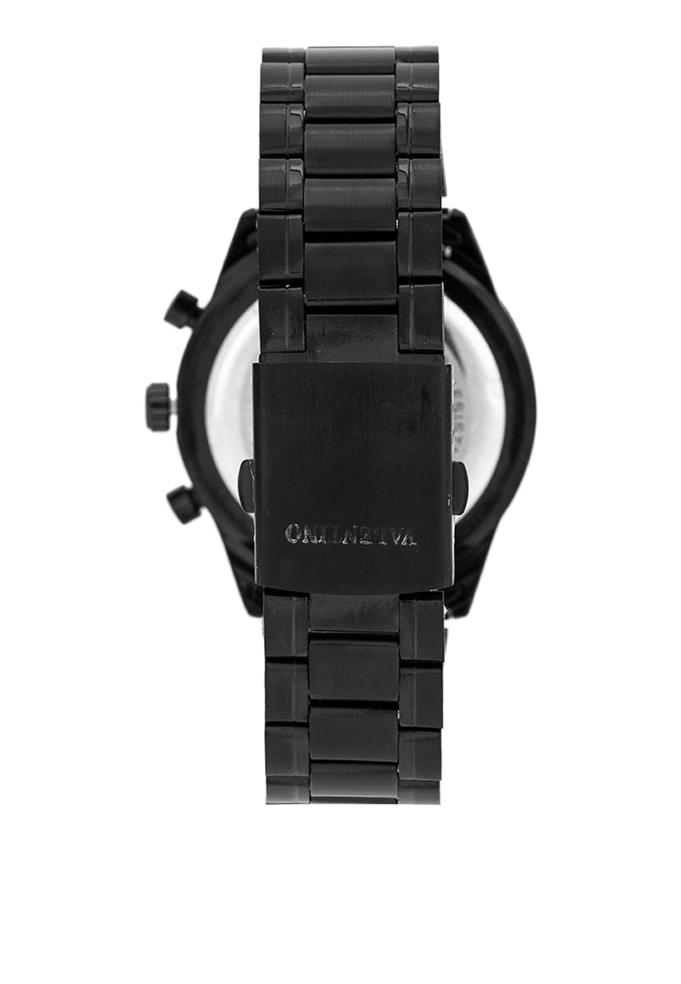 Valentino 20122425-BLACK DIAL Stainless Steel Strap Analog Watch for Men-Watch Portal Philippines