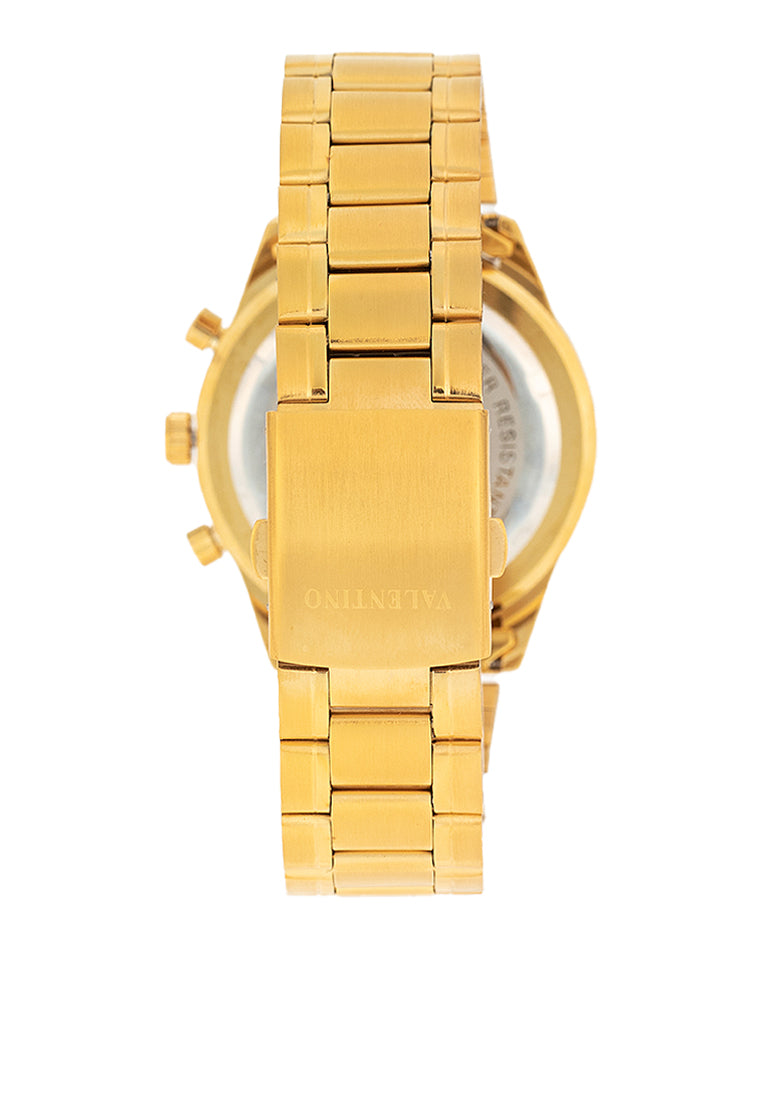 Valentino 20122426-GOLD - SILVER DIAL Stainless Steel Strap Analog Watch for Men-Watch Portal Philippines