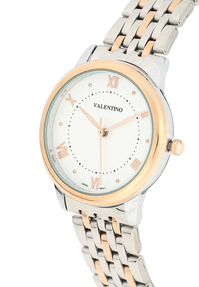 Valentino 20122446-WHITE DIAL Stainless Steel Strap Analog Watch for Women-Watch Portal Philippines