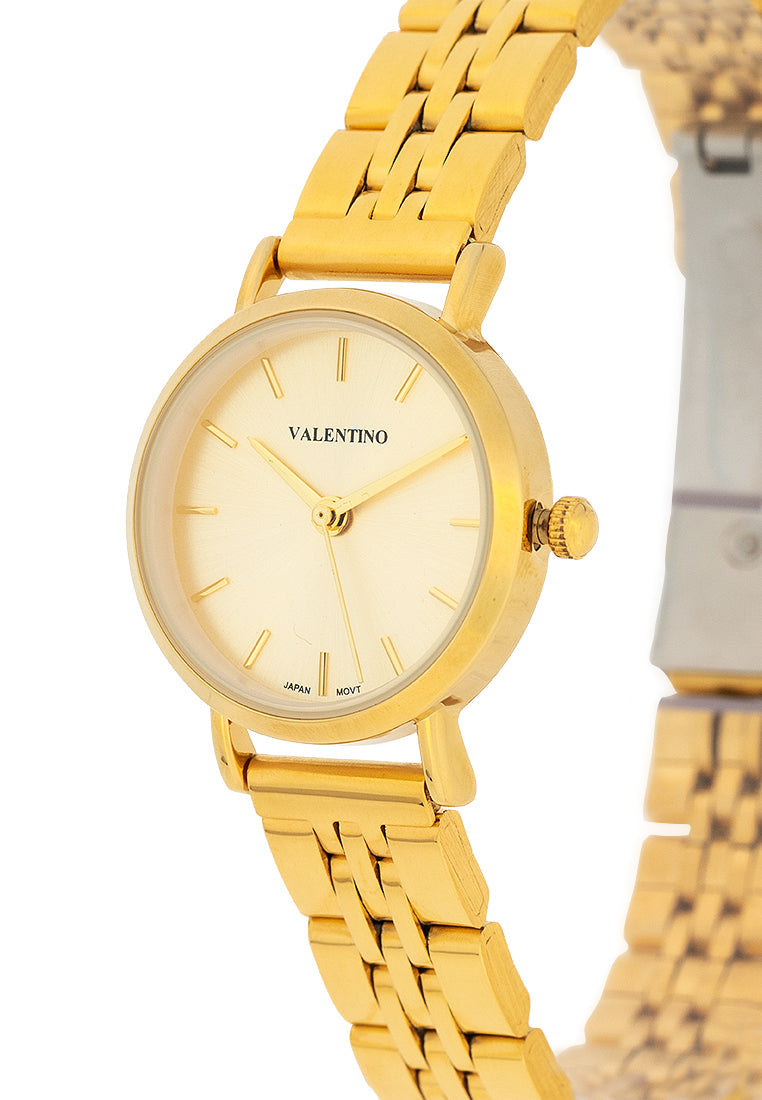 Valentino 20122448-GOLD DIAL Stainless Steel Strap Analog Watch for Women-Watch Portal Philippines