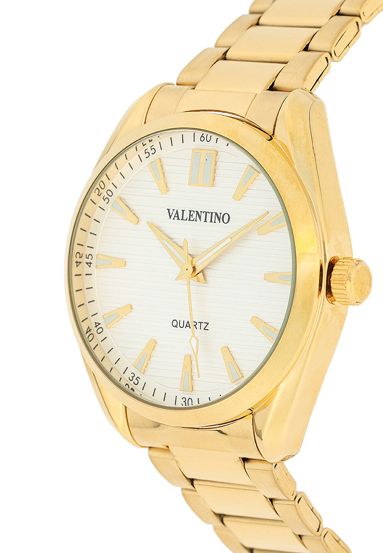 Valentino 20122454-WHITE DIAL Stainless Steel Strap Analog Watch for Men-Watch Portal Philippines