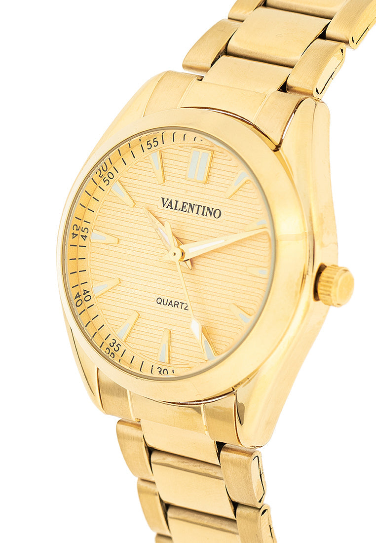 Valentino 20122455-GOLD DIAL Stainless Steel Strap Analog Watch for Women-Watch Portal Philippines