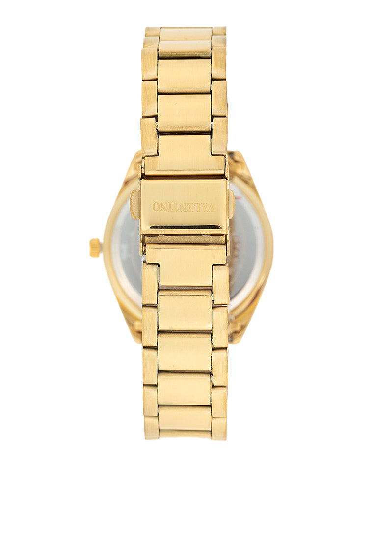 Valentino 20122455-GOLD DIAL Stainless Steel Strap Analog Watch for Women-Watch Portal Philippines