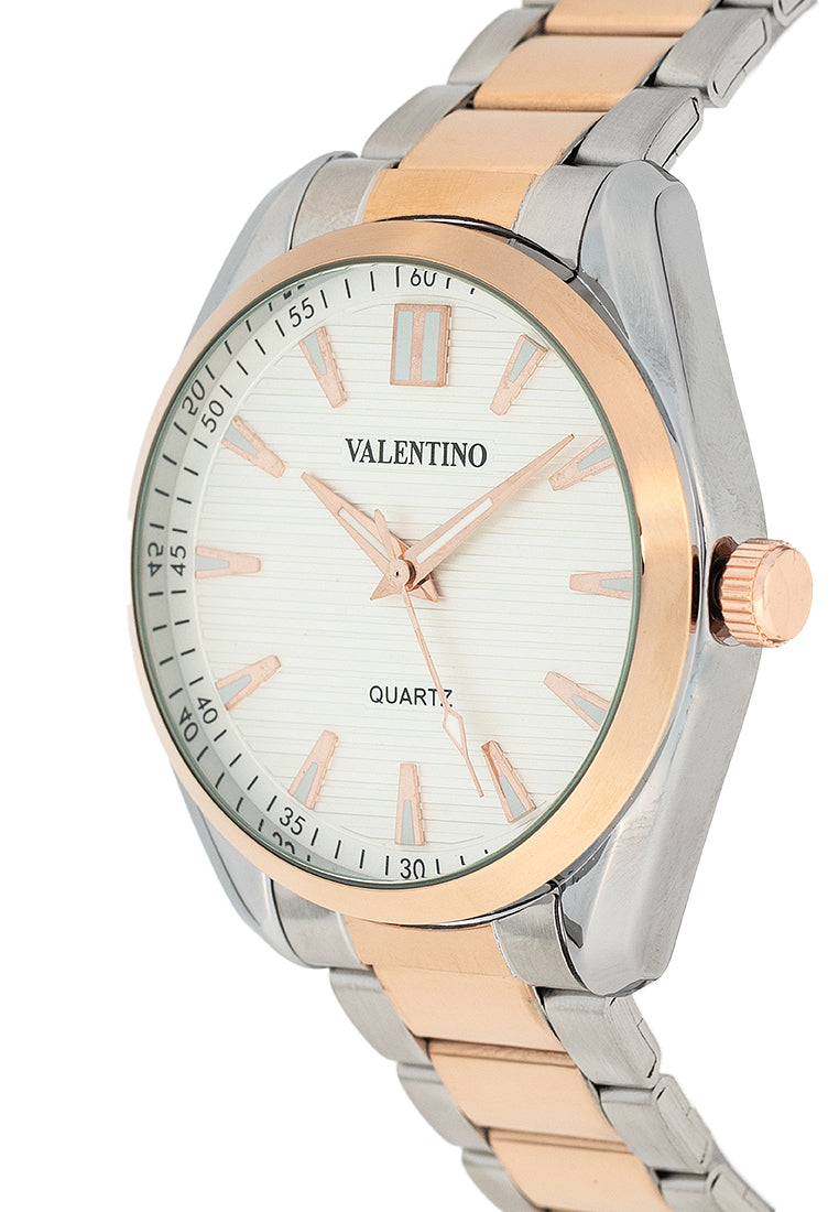 Valentino 20122456-WHITE DIAL Stainless Steel Strap Analog Watch for Men-Watch Portal Philippines