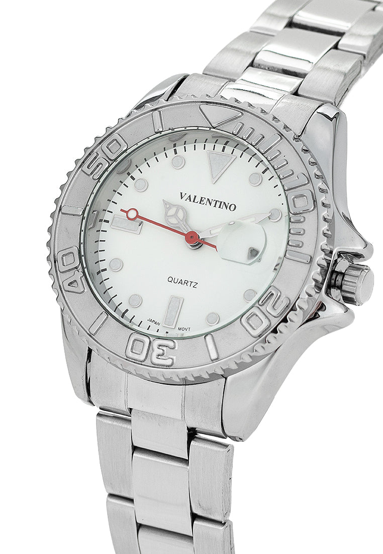 Valentino 20122466-WHITE DIAL Stainless Steel Strap Analog Watch for Women-Watch Portal Philippines