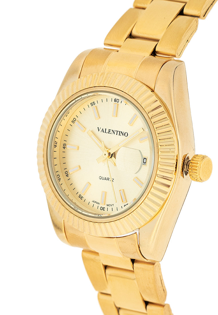 Valentino 20122467-GOLD - GOLD DIAL Stainless Steel Strap Analog Watch for Women-Watch Portal Philippines