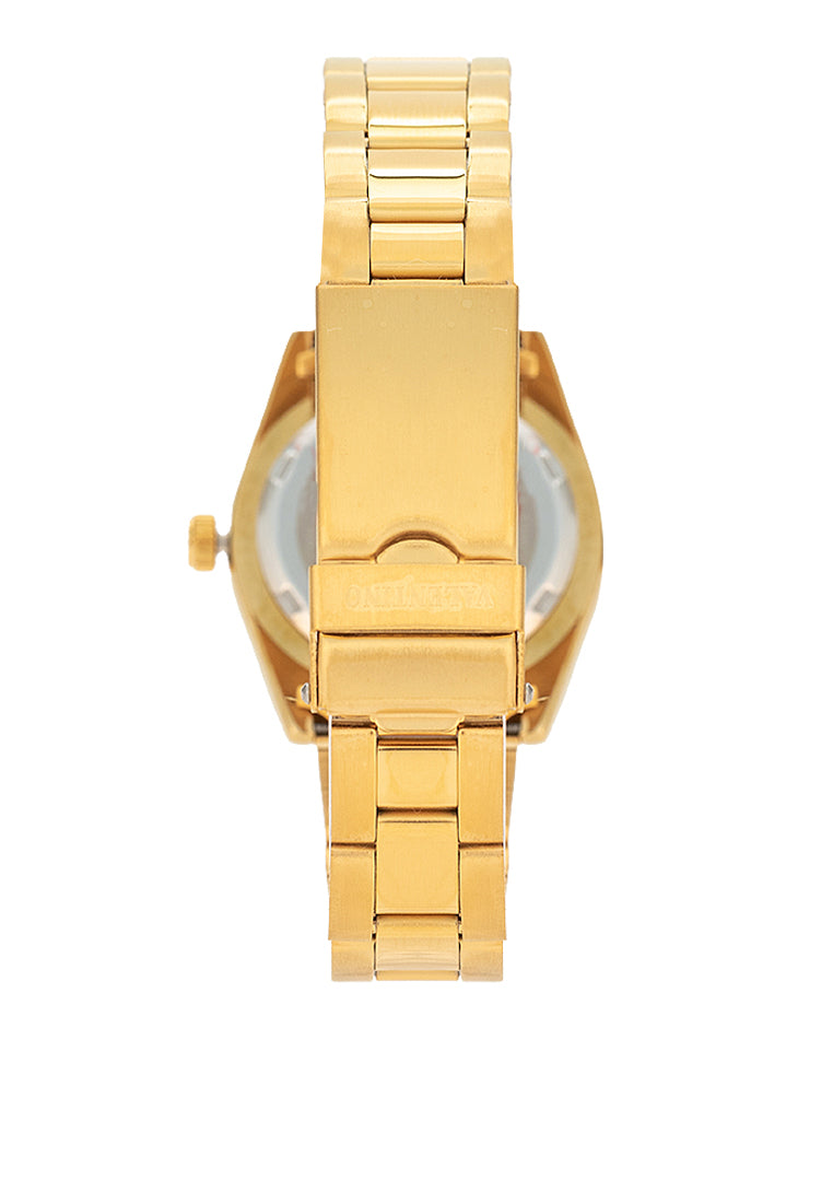 Valentino 20122467-GOLD - WHITE DIAL Stainless Steel Strap Analog Watch for Women-Watch Portal Philippines