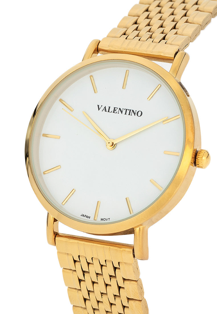 Valentino 20122473-WHITE DIAL Stainless Steel Strap Analog Watch for Men-Watch Portal Philippines