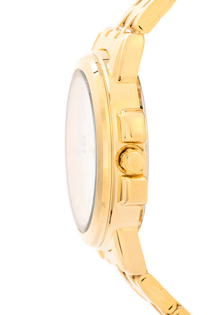 Valentino Stainless Steel Strap Analog Watch for Women 20121953-GOLD - WHITE DIAL-Watch Portal Philippines