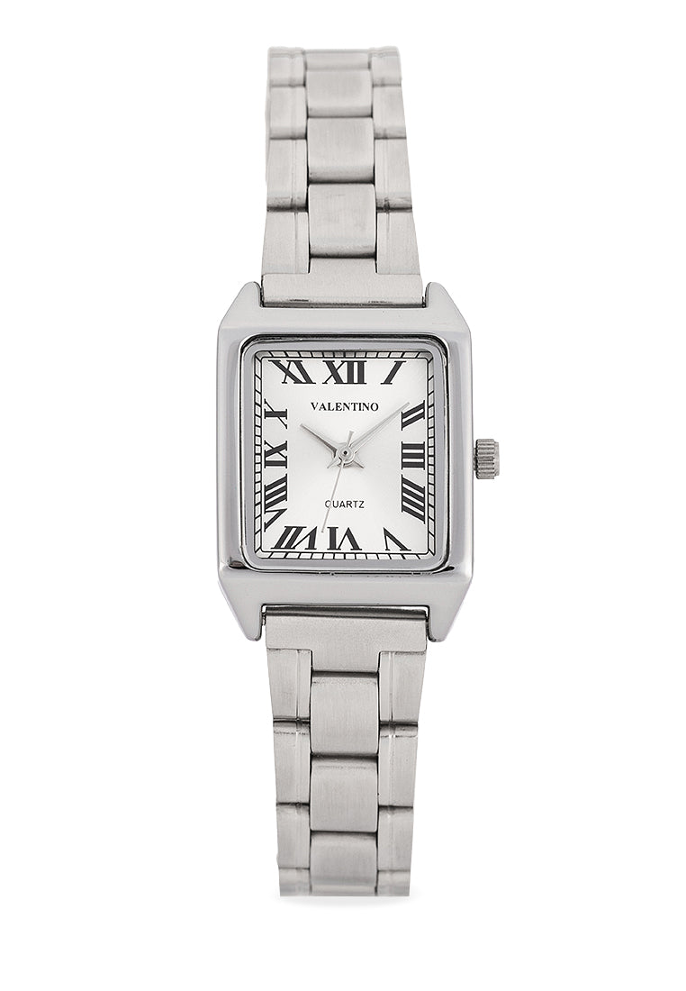 Valentino Stainless Steel Strap Analog Watch for Women 20122257-SIL DIAL - ROMAN-Watch Portal Philippines