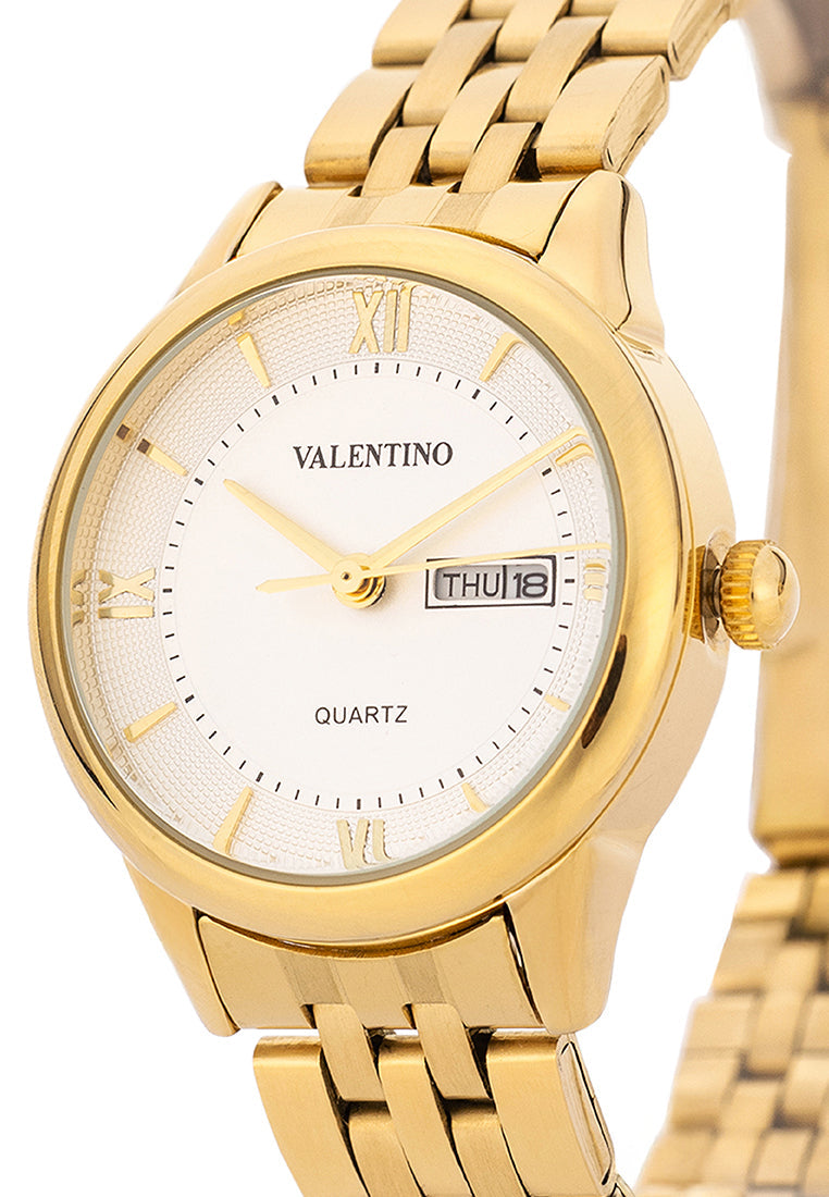 Valentino Stainless Steel Strap Analog Watch for Women 20122479-WHITE DIAL-Watch Portal Philippines